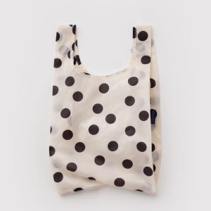 Baby Baggu: Cream and Black Polka Dot - Image 1