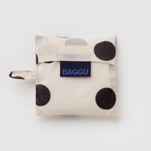 Baby Baggu: Cream and Black Polka Dot - Image 2