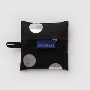 Baby Baggu: Silver Metallic Polka Dot - Image 2