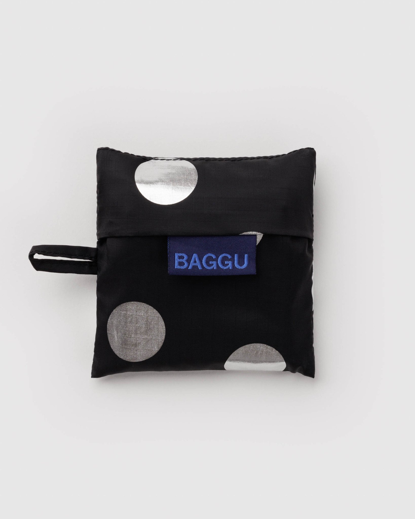 Baby Baggu: Silver Metallic Polka Dot - Image 2