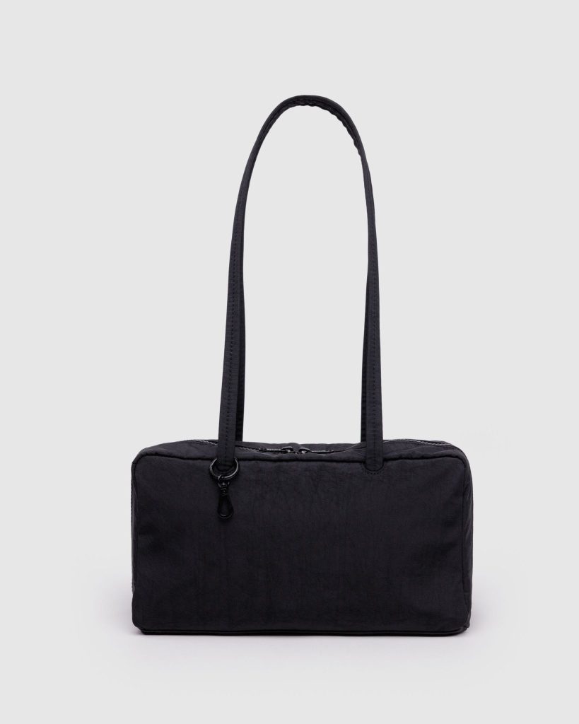 Nylon Bowler Bag: Black