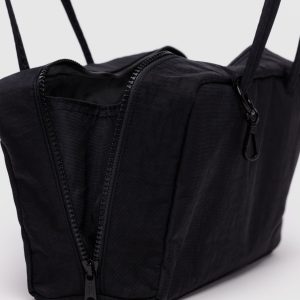 Nylon Bowler Bag: Black - Image 2