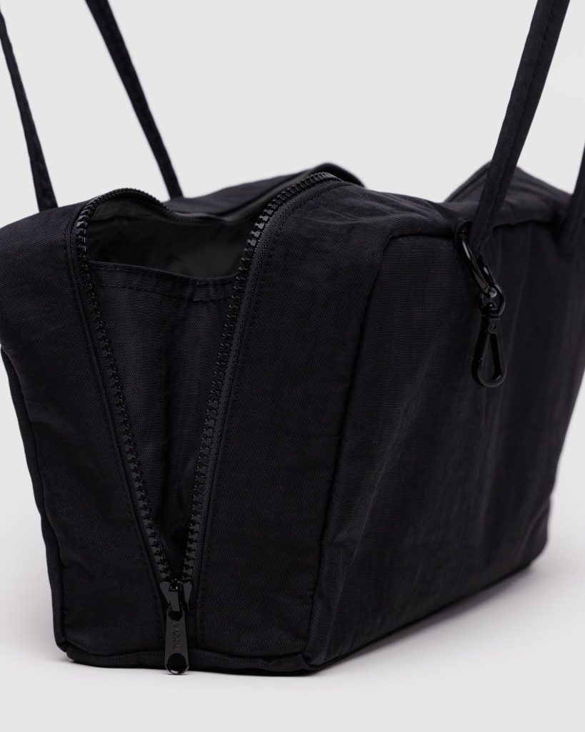 Nylon Bowler Bag: Black