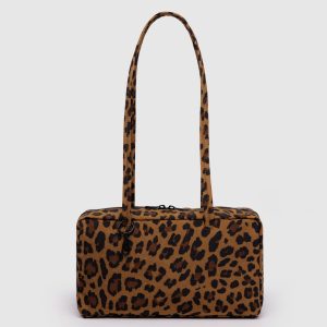 Nylon Bowler Bag: Leopard - Image 1