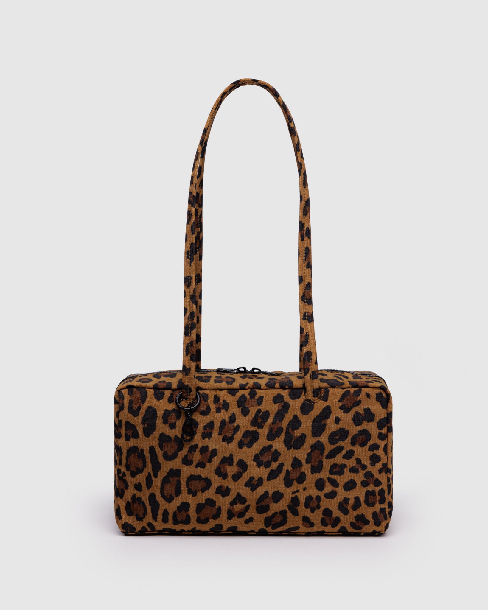 Nylon Bowler Bag: Leopard - Image 1