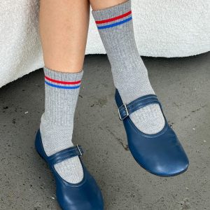 Boyfriend Socks in True Grey - Image 1