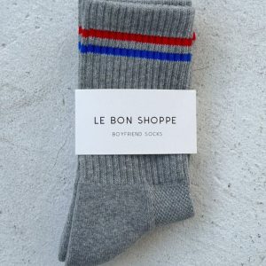 Boyfriend Socks in True Grey - Image 2