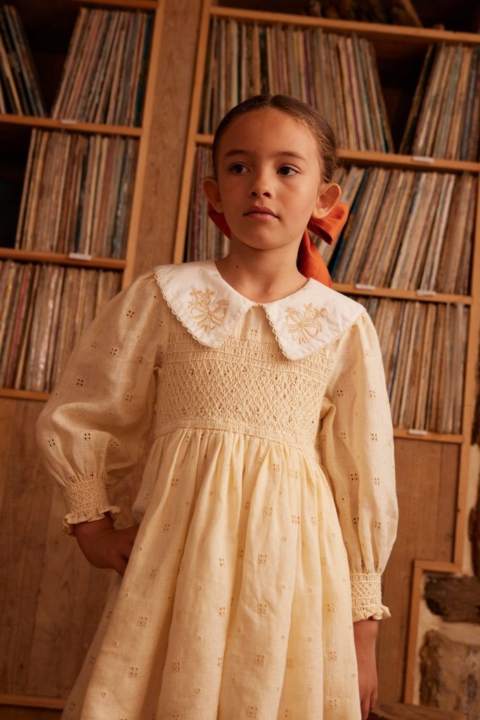 Carey Dress in Broderie