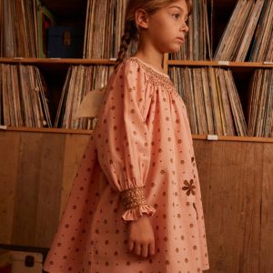 Cece Smock Dress in Meadow Calico Ribbon - Image 4
