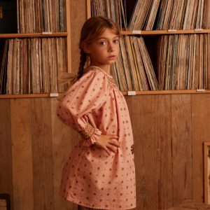 Cece Smock Dress in Meadow Calico Ribbon - Image 3