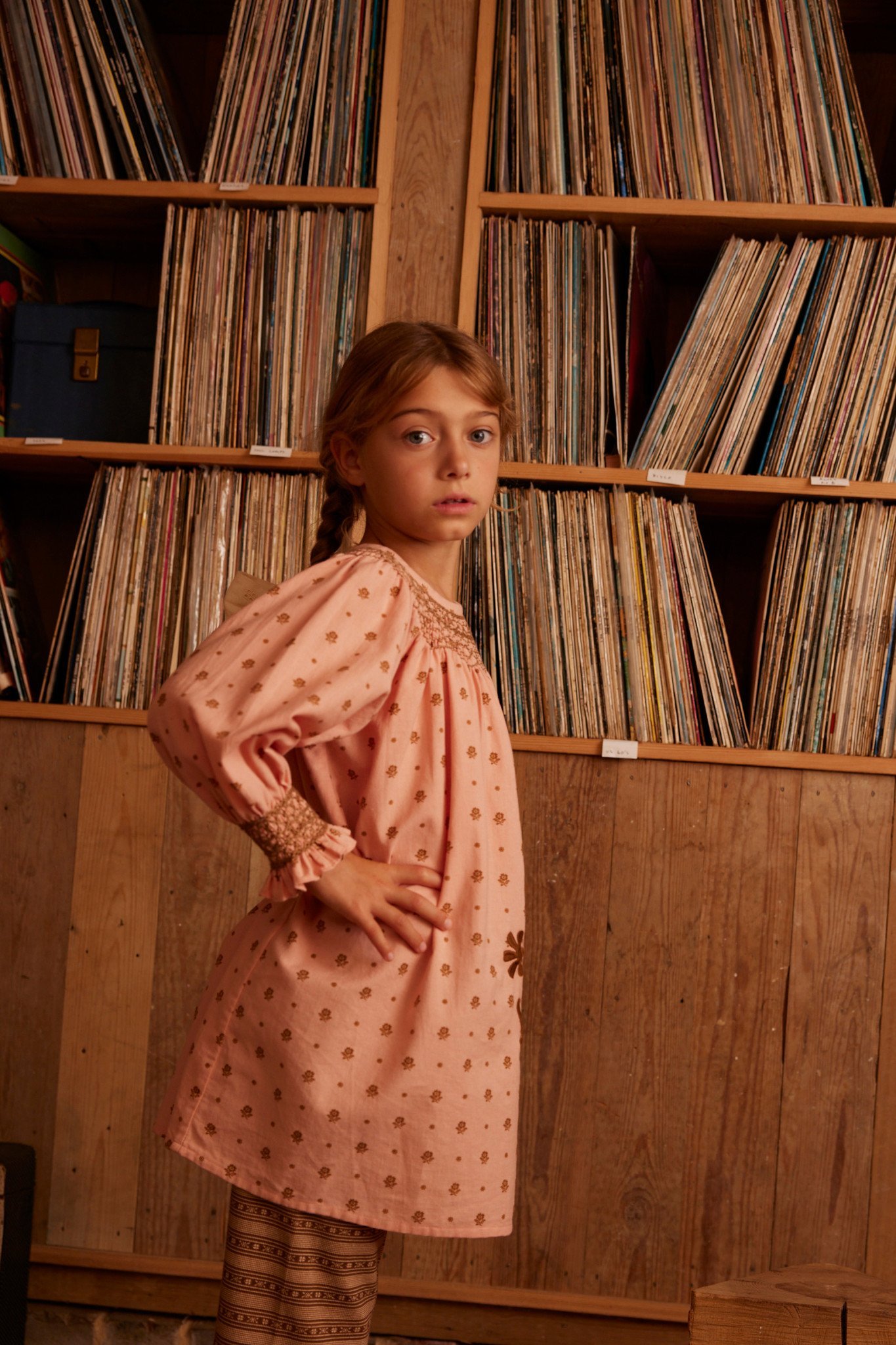 Cece Smock Dress in Meadow Calico Ribbon - Image 2
