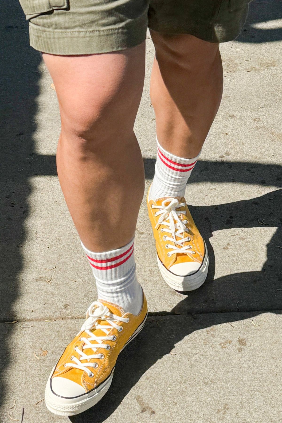 Extended Boyfriend Socks in Clean White - Image 2