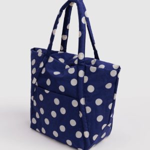 Cloud Bag: Navy and Cream Polka Dot - Image 4