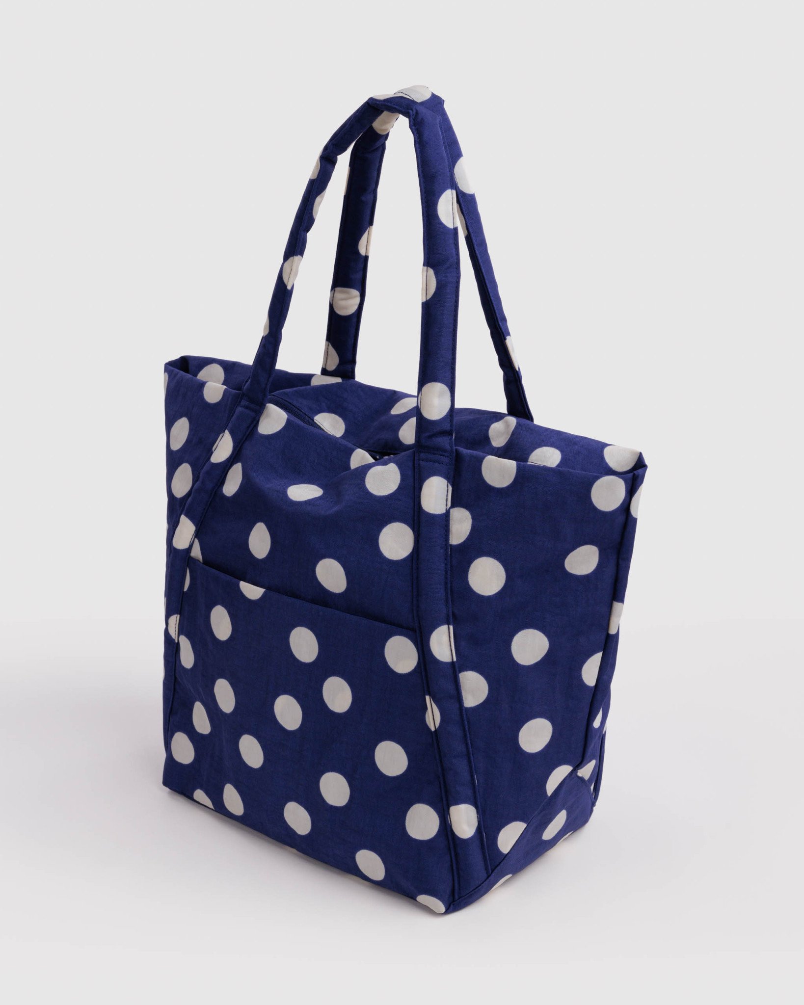 Cloud Bag: Navy and Cream Polka Dot - Image 4