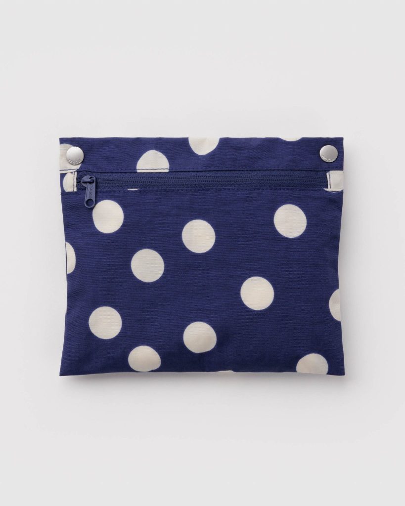 Cloud Bag: Navy and Cream Polka Dot