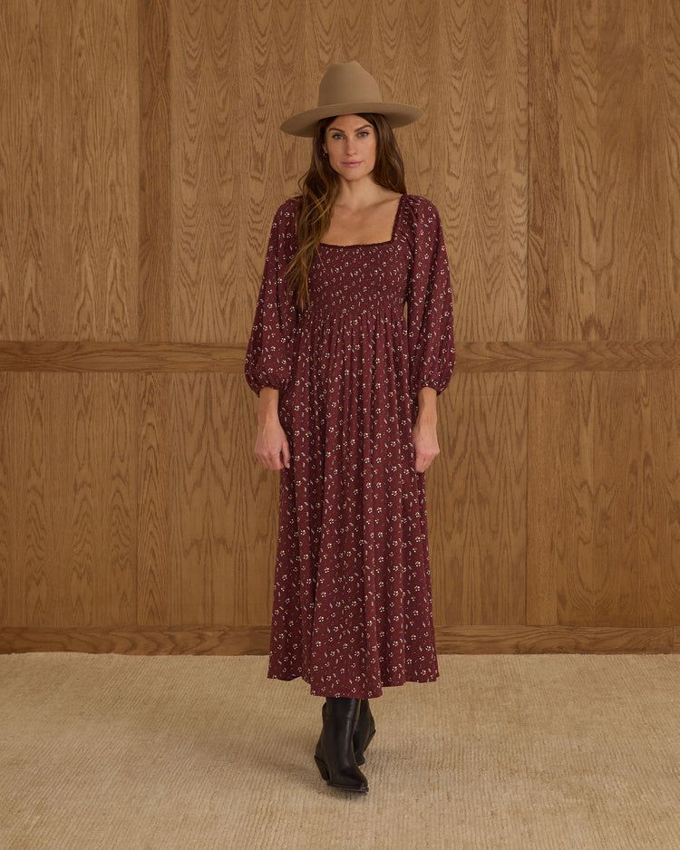 Della Dress in Harvest Berry