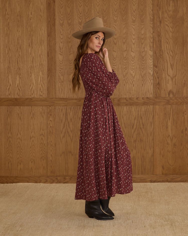 Della Dress in Harvest Berry