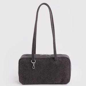 Demin Bowler Bag - Image 1