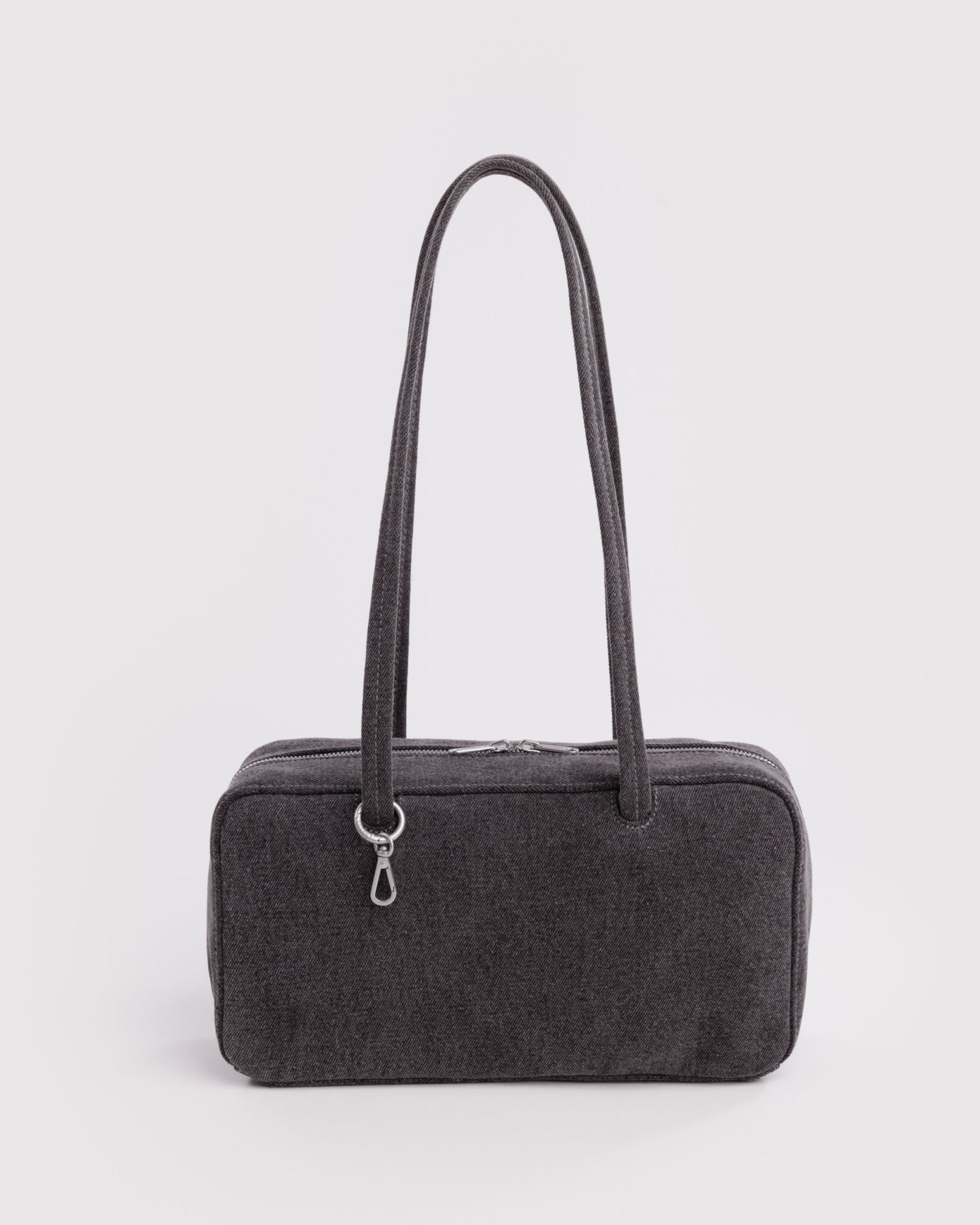 Demin Bowler Bag - Image 1