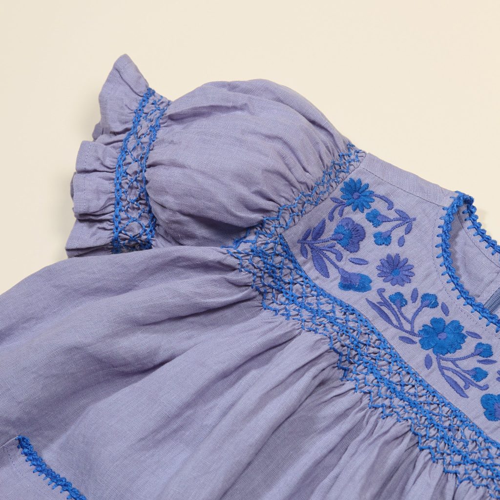 Dora Dress in Blue Lilac