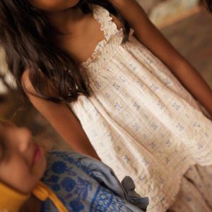Dora Dress in Blue Lilac - Image 4