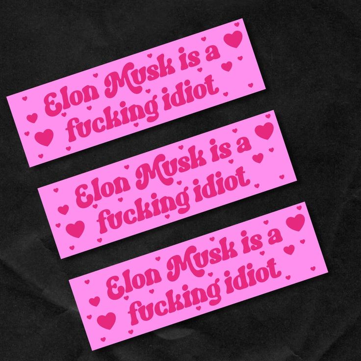 Elon Musk Is A Fucking Idiot Bumper Sticker