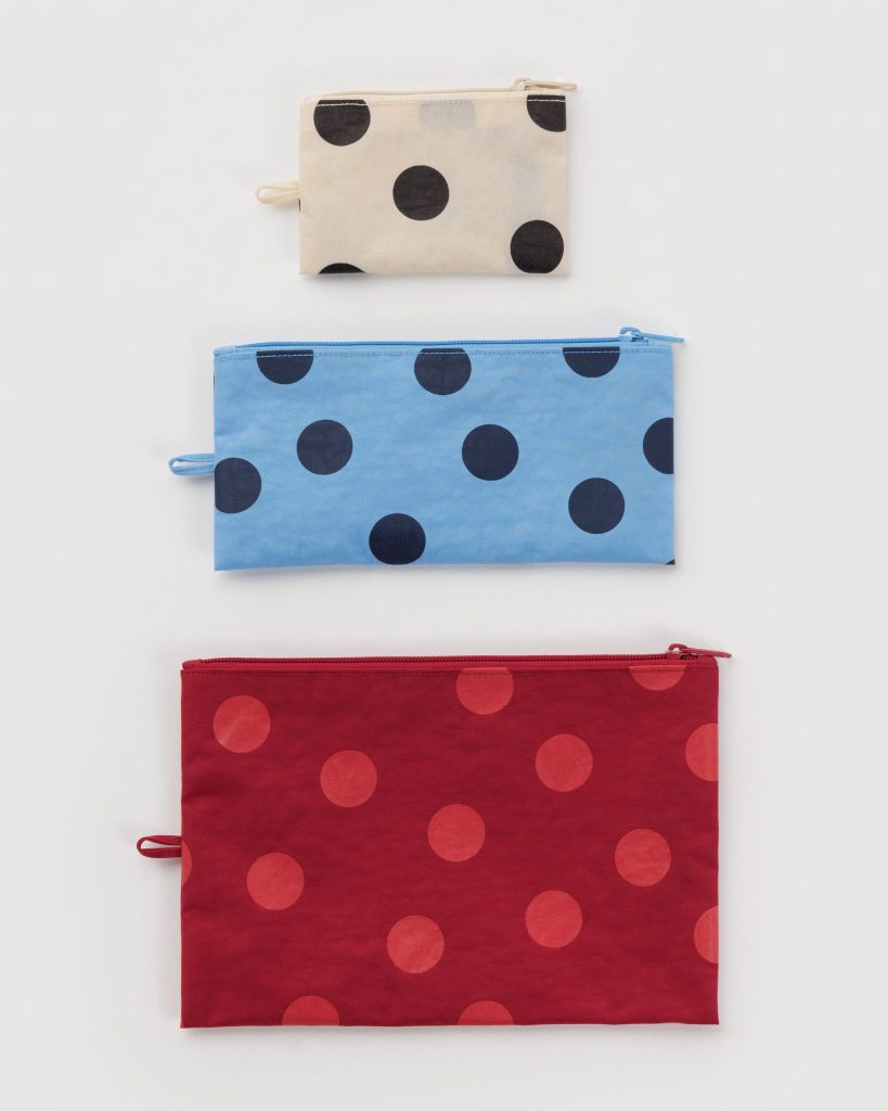 Flat Pouch Set : Polka Dot Mix