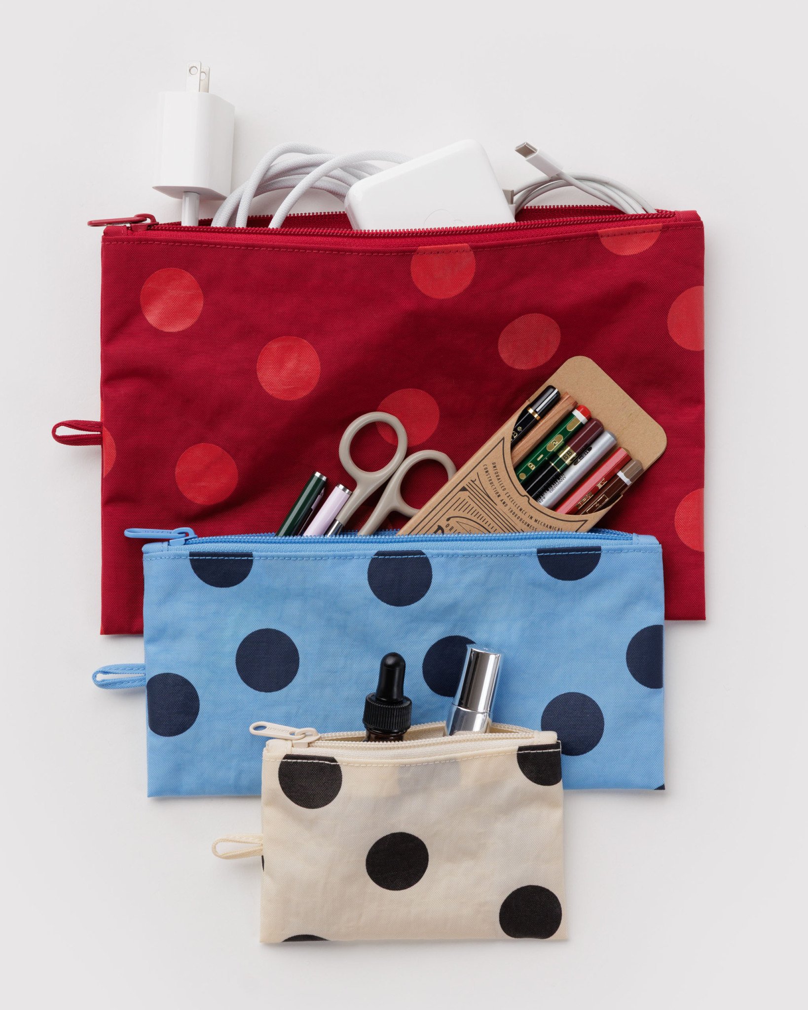 Flat Pouch Set : Polka Dot Mix - Image 2