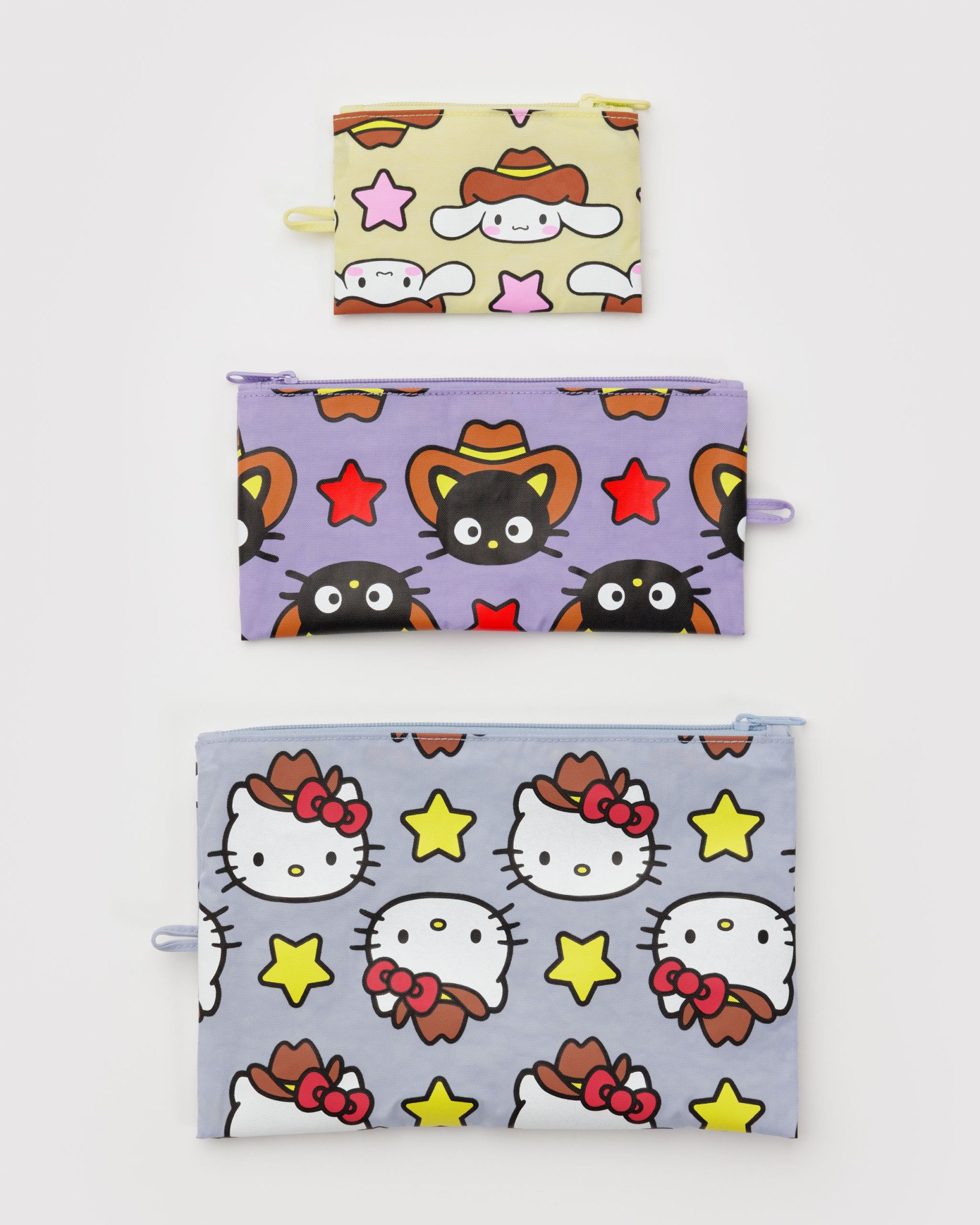Flat Pouch Set : Hello Kitty + Friends Western - Image 1