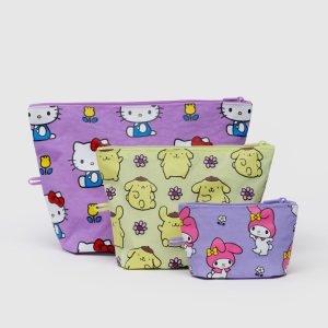 Go Pouch Set: Hello Kitty and Friends Florals - Image 1