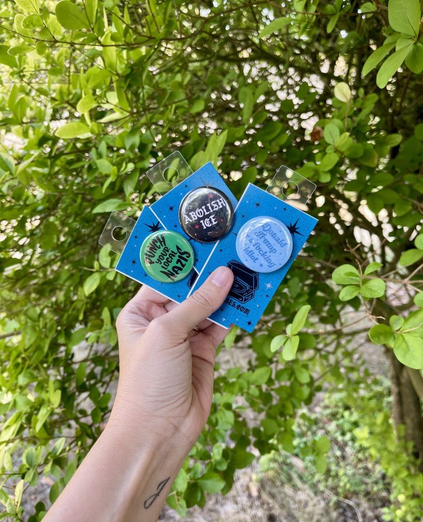 Abolish Ice Button