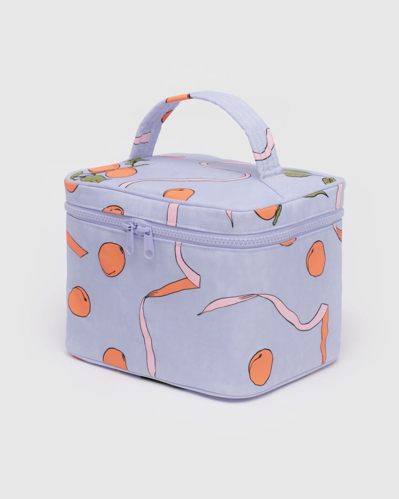 Large Cosmetic Case: Apricots + Ribbon4