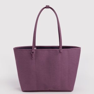 Large Nylon Reversible Tote in Wild Plum Mix - Image 1