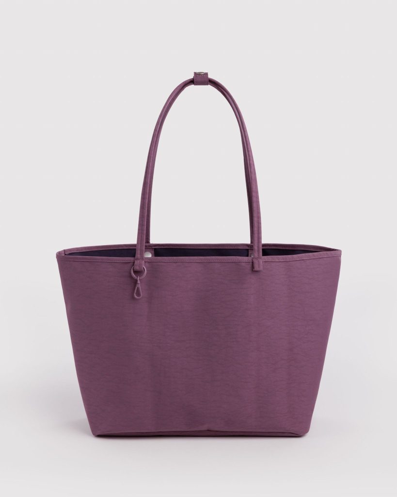 Large Nylon Reversible Tote in Wild Plum Mix