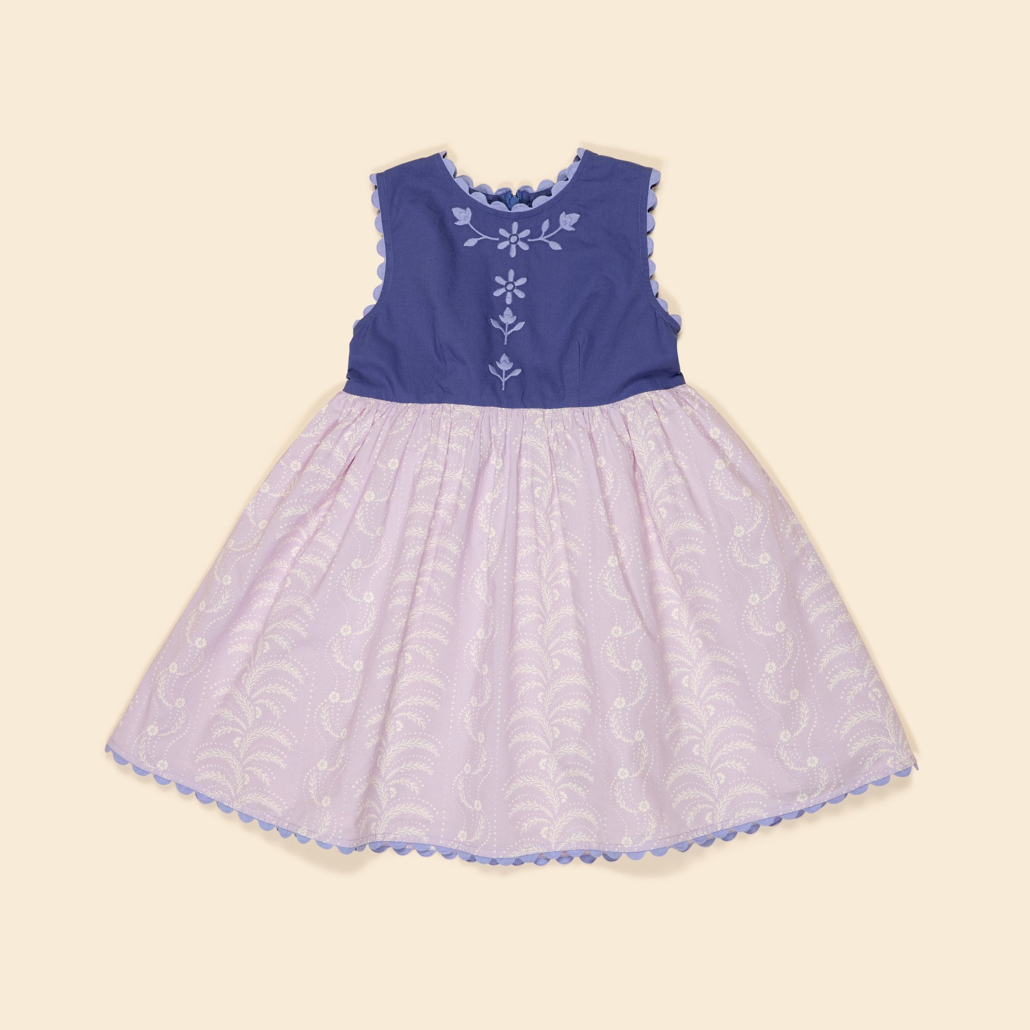 Lola Dress in Wallflower Azul - Image 1