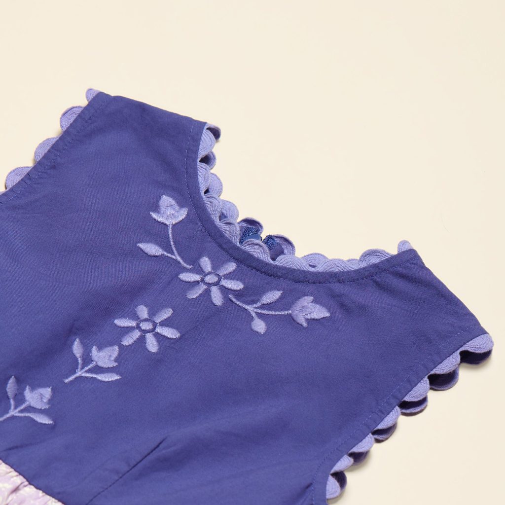 Lola Dress in Wallflower Azul