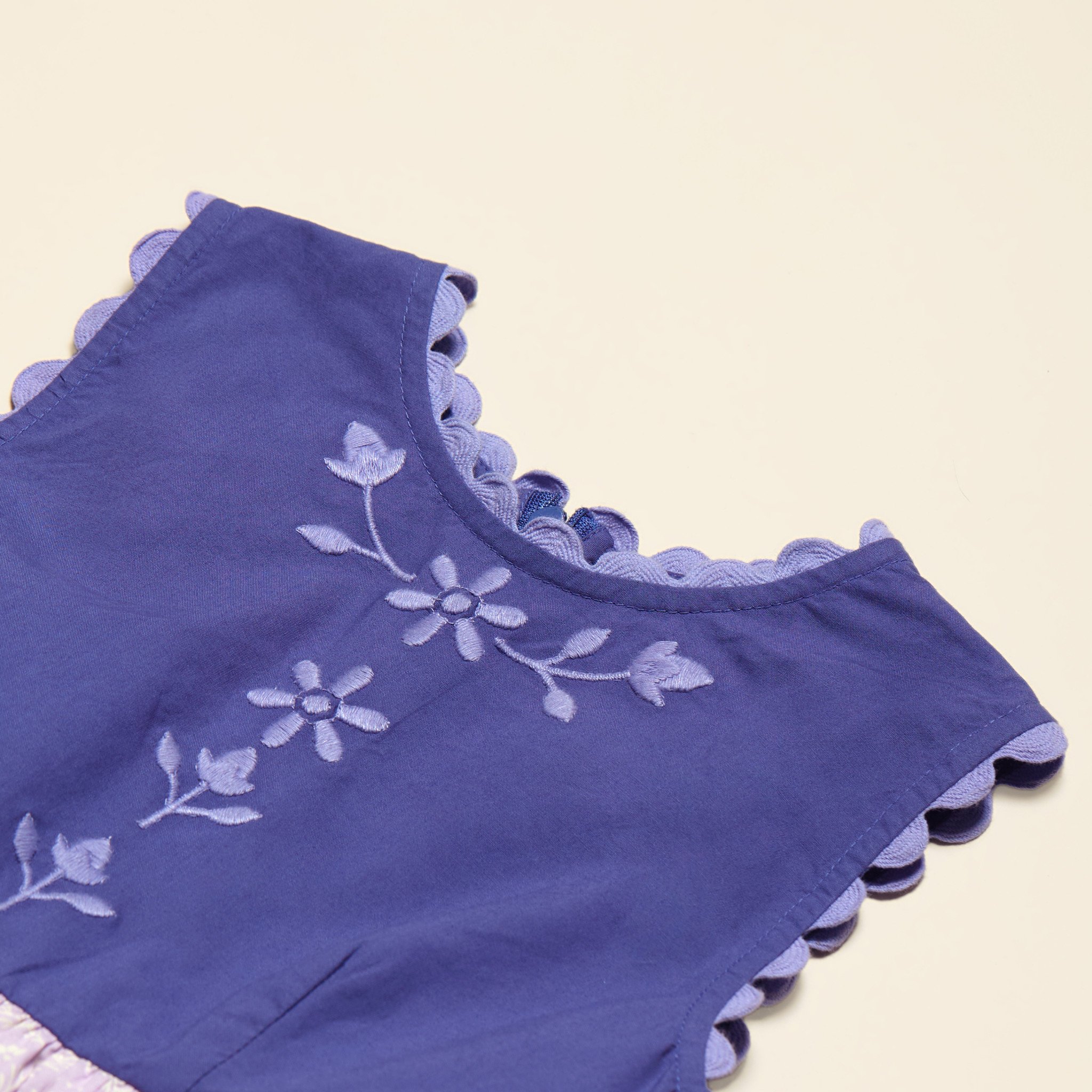 Lola Dress in Wallflower Azul - Image 9