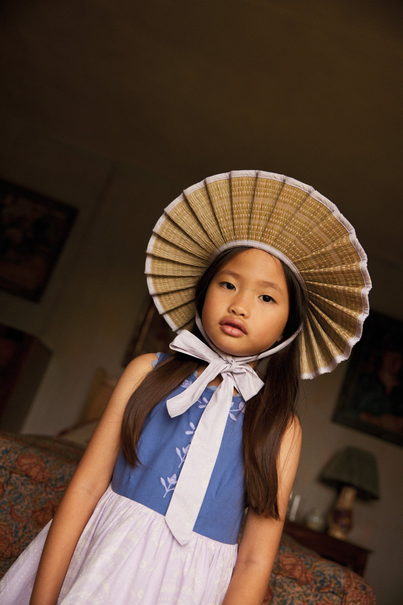 Lola Dress in Wallflower Azul - Image 8