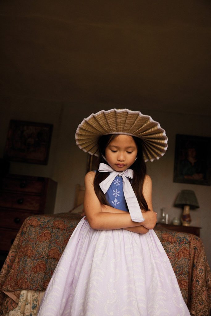 Lola Dress in Wallflower Azul