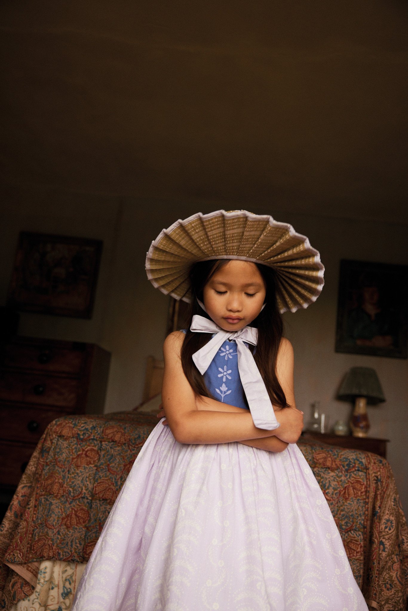 Lola Dress in Wallflower Azul - Image 7