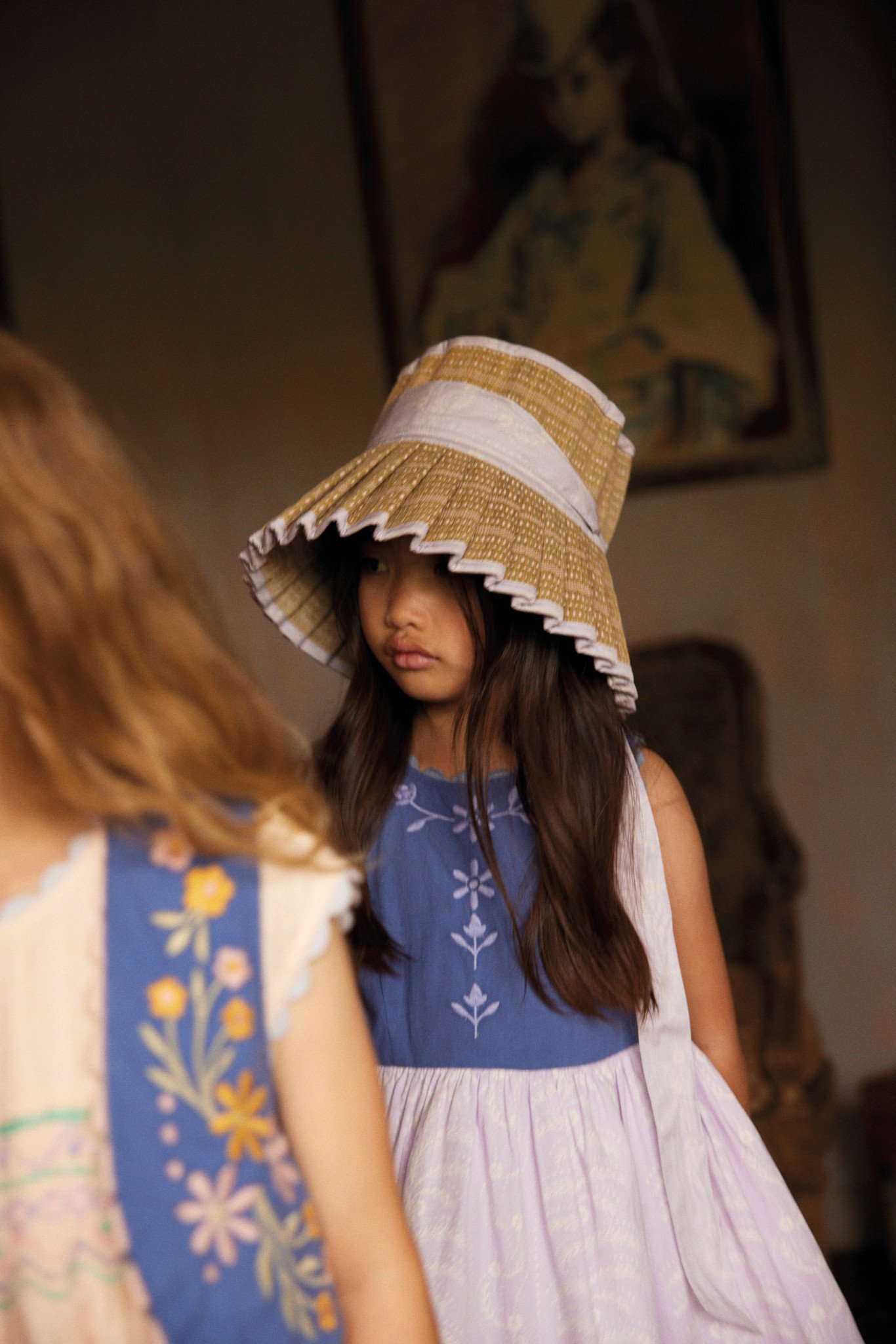 Lola Dress in Wallflower Azul - Image 4