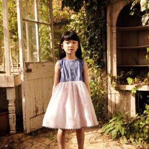 Lola Dress in Wallflower Azul - Image 3