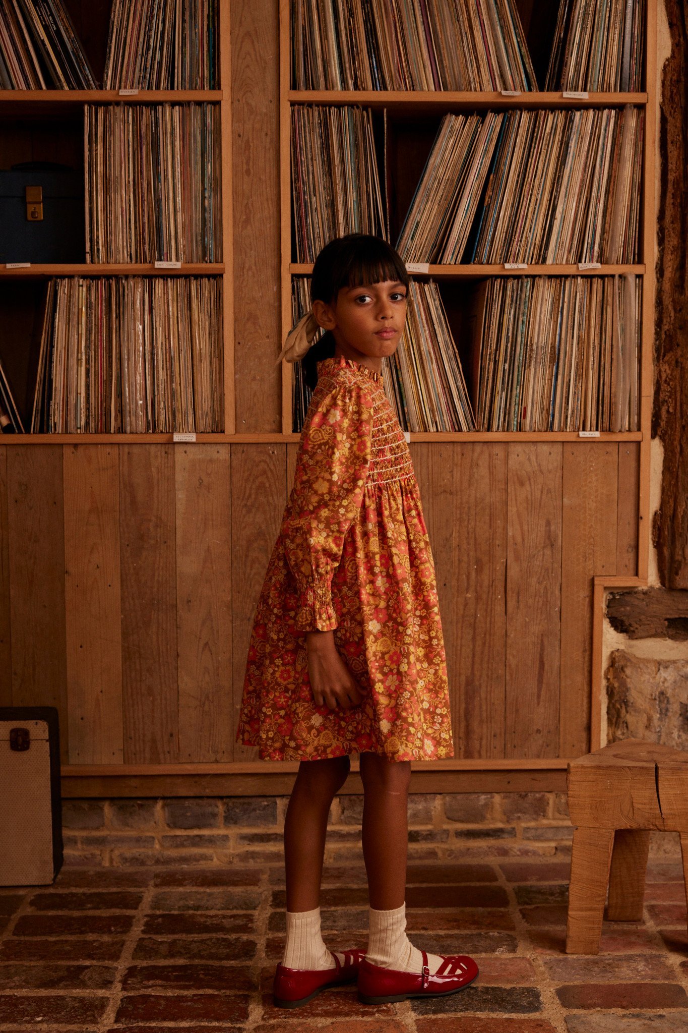 Mia Dress in Autumn Harvest Floral - Image 4