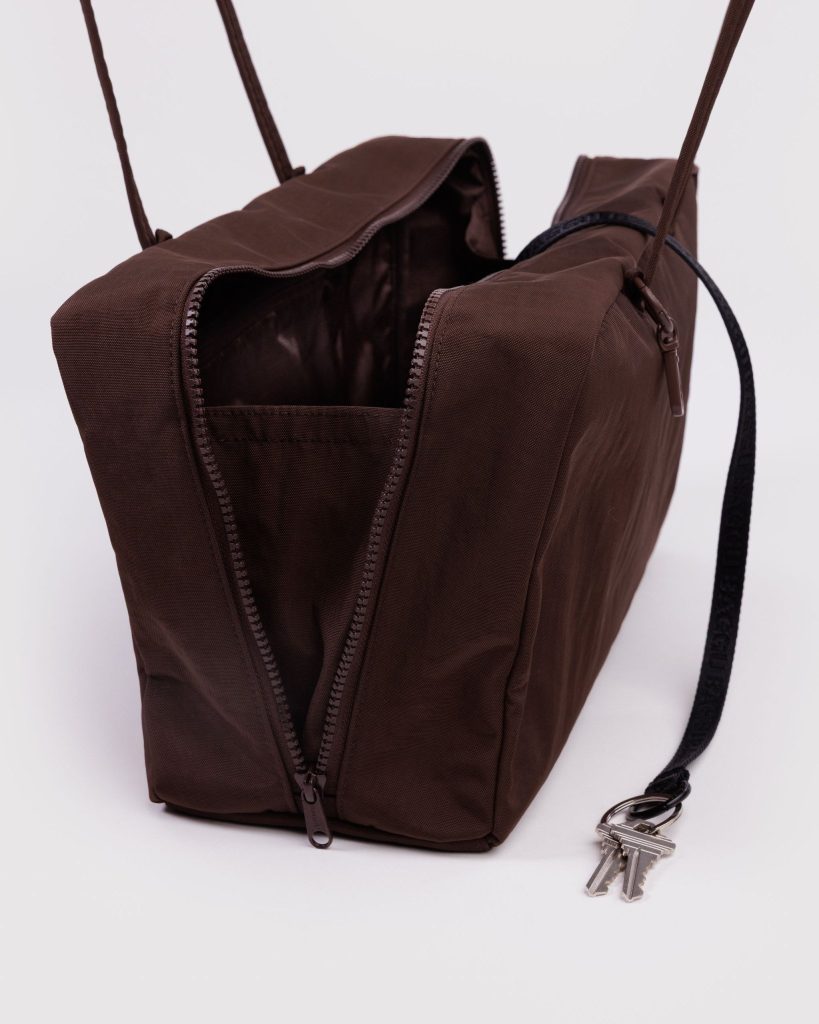 Nylon Bowler Bag: Coffee