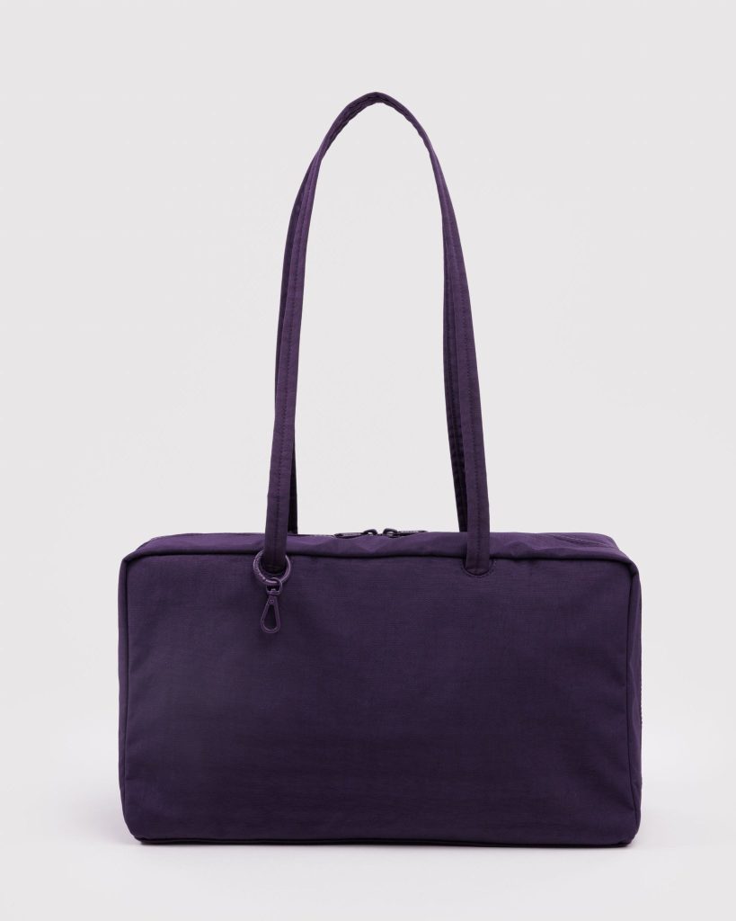 Medium Nylon Bowler Bag: Fig