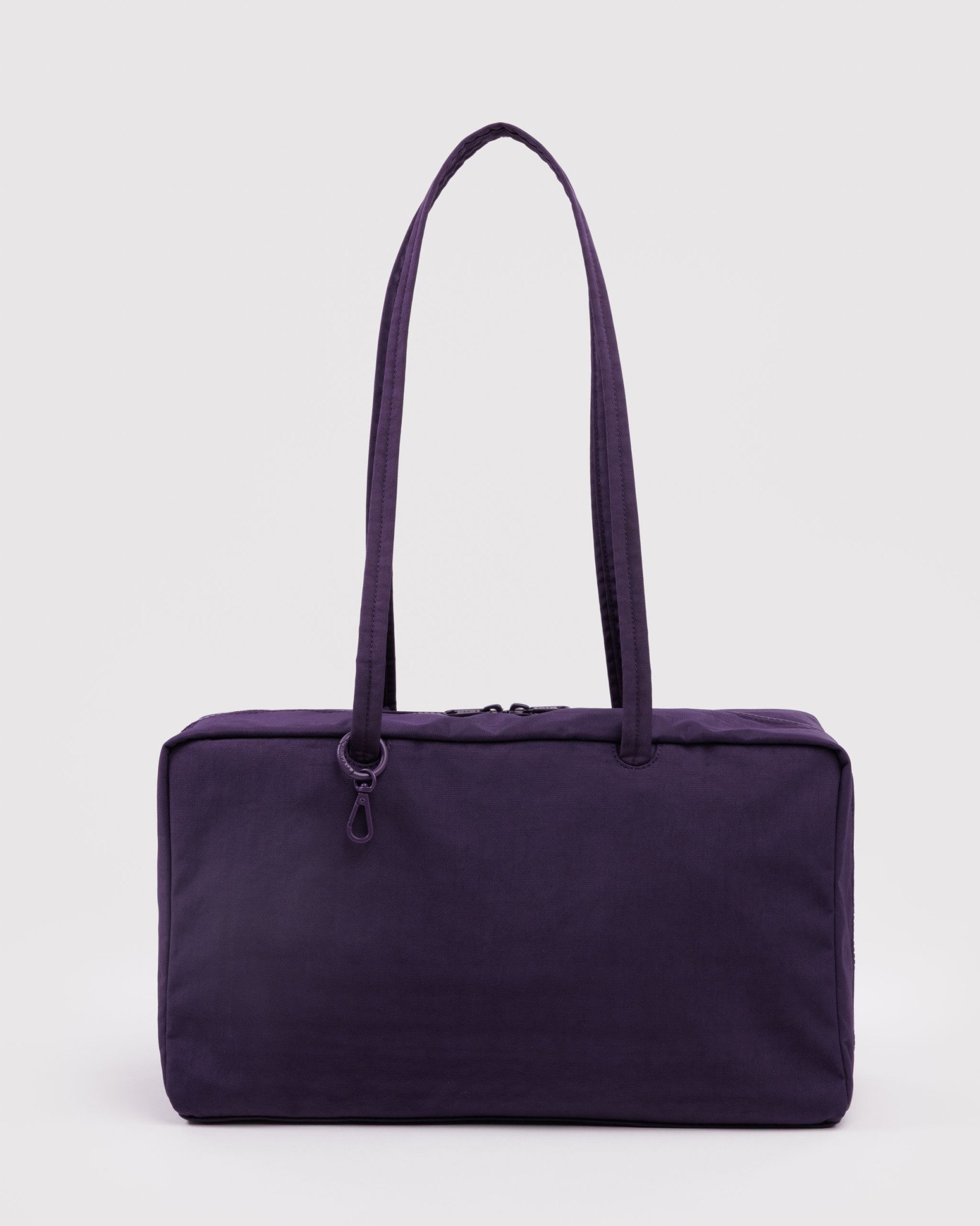 Medium Nylon Bowler Bag: Fig - Image 1