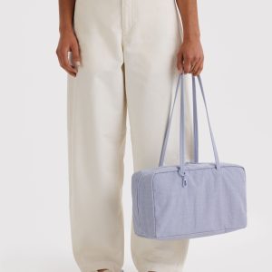 Medium Nylon Bowler Bag: Mist - Image 3