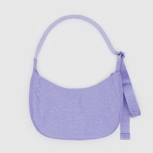Medium Nylon Crescent Bag: Embroidered My Melody Strawberry - Image 2