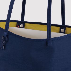 Medium Nylon Reversible Tote in Navy Mix - Image 2