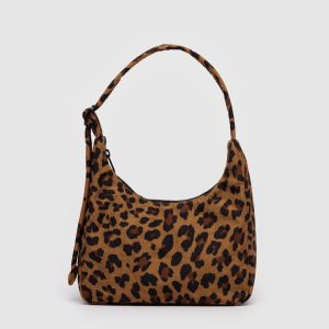 Mini Nylon Shoulder Bag: Leopard - Image 1